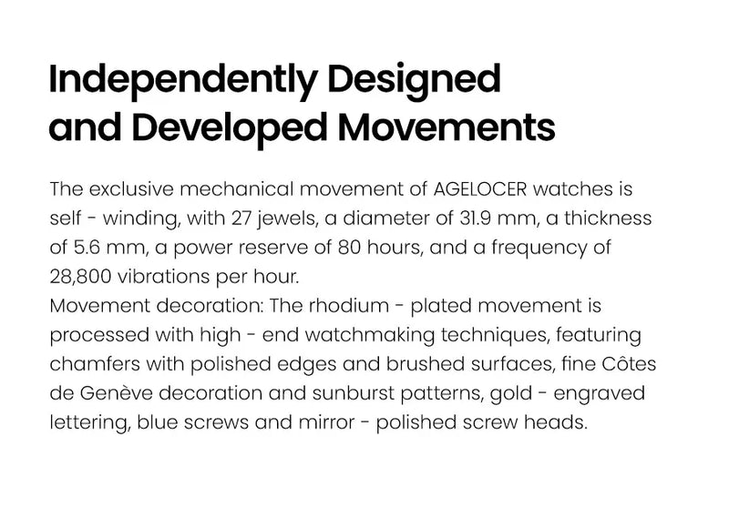 AGELOCER Original Astronomer Watch Men's Luxury Watch Automatic Mechanical 29.51-day Moon Phase Watch Birthday Gift for Men