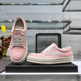 Women Low Top Casual Shoes Summer Breathable Retro Denim Lace Up Men Thick Sole Increase Height Ro Luxury Designer Flat Sneakers