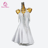 Clothes For Prom Latin Dance Dress Practice Cabaret Womens Costume Sexy Outfits Girls Sports Elegant Party Skirt 2025 Stage Wear