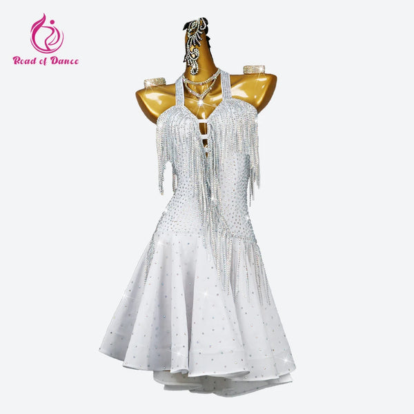 Clothes For Prom Latin Dance Dress Practice Cabaret Womens Costume Sexy Outfits Girls Sports Elegant Party Skirt 2025 Stage Wear