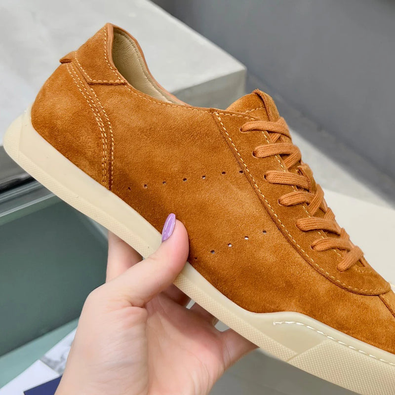 ALIAS MAE Sneakers for Men with Genuine Leather Uppers Exquisite Quality Classic Spring Autumn Styles Flat Bottomed Casual Shoes