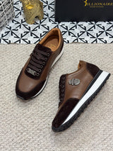 BILLIONAIRE BLSK CPRT Shoes Cowhide 2025 new embroidery fashion quality comfort motion Men‘s European size 39-45 Black Shoes