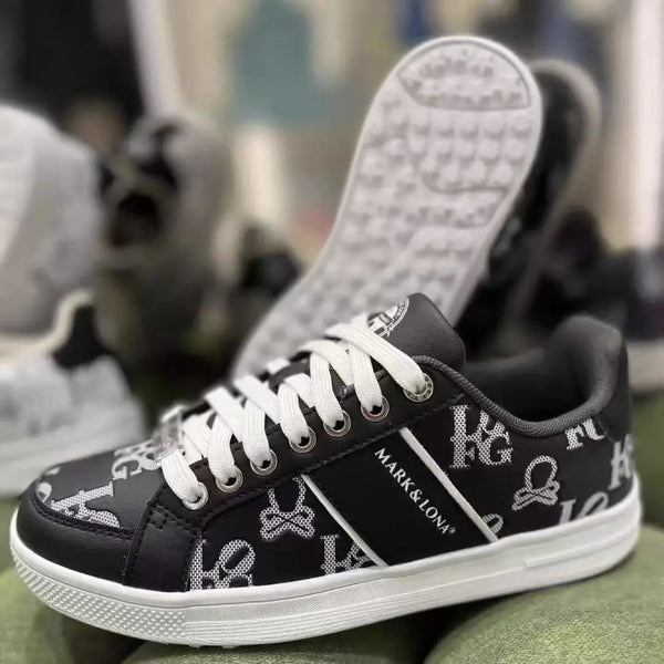 Korean Golf Shoes Men's & Women's Patterned Print Slip-Resistant Breathable Sneakers