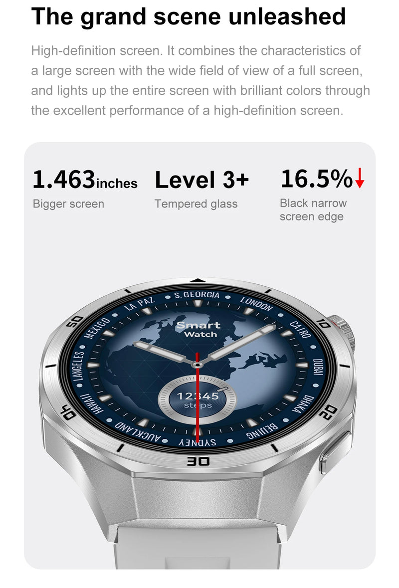 2025New Watch 5 Ultra Smart Watch 4GB Memory GPS Local Music TWS Earphones Fitness Tracker Health Smartwatches For Android iOS