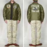 TOYS (Felix) Black "8" US Initial N-1 Navy Model 1943 Deck Clipped Jacket