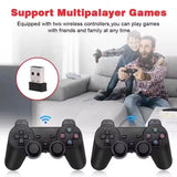 New Classic Video Game Console. Wireless 4K HD Controller. 30000 Games, 50 Simulators. Compatible with PS1, N64 Retro Gaming