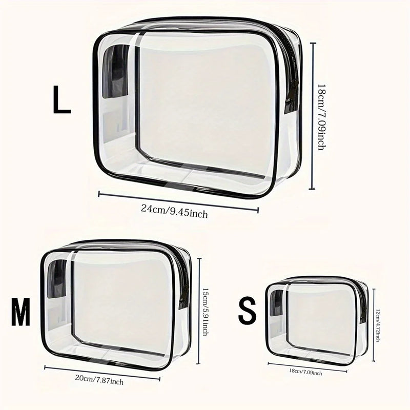 "Just a Girl Who Loves Makeup" clear cosmetic bag.