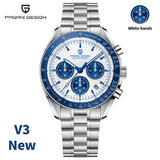 2025 New PAGANI DESIGN Brand  Moon  men Watches Auto Date Chronograph Wristwatch AR Sapphire mirror Waterproof  Watches