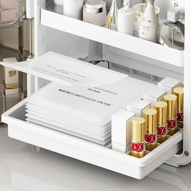 1 pcs Cosmetics storage box, desktop shelf, storage rack, dressing table, large-capacity skin care products storage cabinet