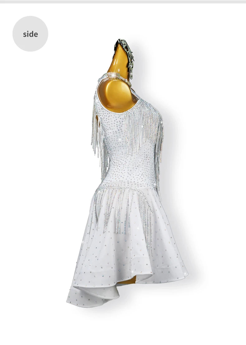 Clothes For Prom Latin Dance Dress Practice Cabaret Womens Costume Sexy Outfits Girls Sports Elegant Party Skirt 2025 Stage Wear