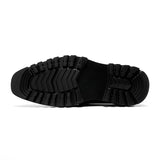 Mens Genuine Leather Loafers Summer Slip On Breathable Thick Sole Brogue Tassel Casual Dress Shoes