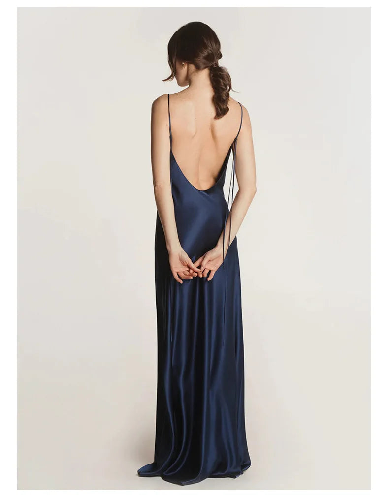 19Mm Silk Maxi Dress 100% Mulberry Silk Luxurious Women'S Evening Dresses 2025 Summmer Long Women'S Summer Dress