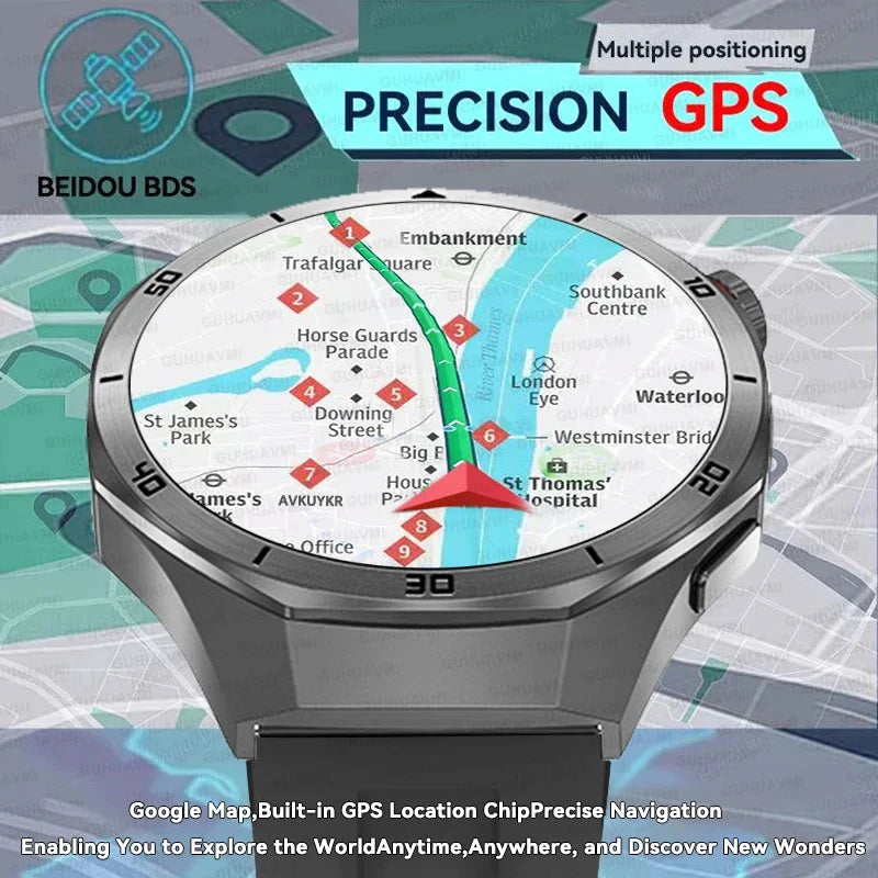 2025New Watch 5 Ultra Smart Watch 4GB Memory GPS Local Music TWS Earphones Fitness Tracker Health Smartwatches For Android iOS