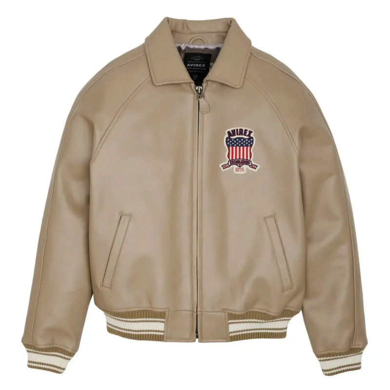 Europe US plus size Men Hip Hop Sheep skin Varsity Jacket Embroidered Diamond Classic Casual Sport genuine leather Coat clothing