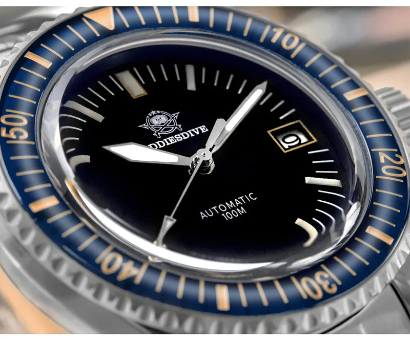 ADDIESDIVE 100m Waterproof Mechanical Watches Sapphire BGW9 Luminous NH35 Automatic Watch Stainless Steel Sports Diving Watches