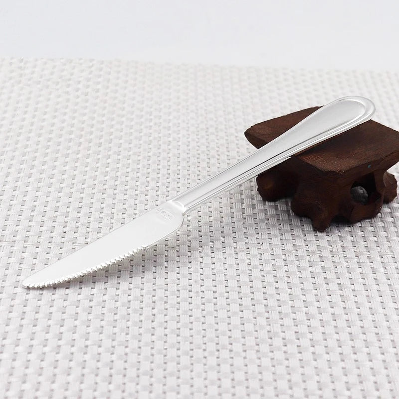 Western tableware set sterling silver 99.9% coffee spoon sugar tea dessert kitchen steak spoon knife and fork coffee tea spoon