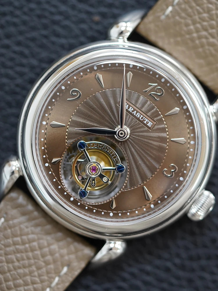 FARASUTE Tourbillon Sports Watch Men Luxury Watch Peacock Tourbillon Movement Sapphire Stainless Steel Waterproof Watch Relogio