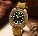 ADDIESDIVE AD2104 Retro Men's Watch CUSN8 Bronze Case Sapphire Automatic Mechanical Watch Watches Waterproof Luminous Wristwatch