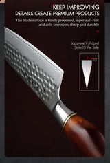 HEZHEN 8.3 Inches Chef Knife Power Steel Core 73 Layer Damascus Steel Kitchen Tools For Maet Cooking Knives Beautiful Gift Box