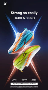 Xtep 160X 6.0 PRO Men's Running Shoes 2024 Champion Racing Carbon Plate Sneakers Professional Marathon 975119110003