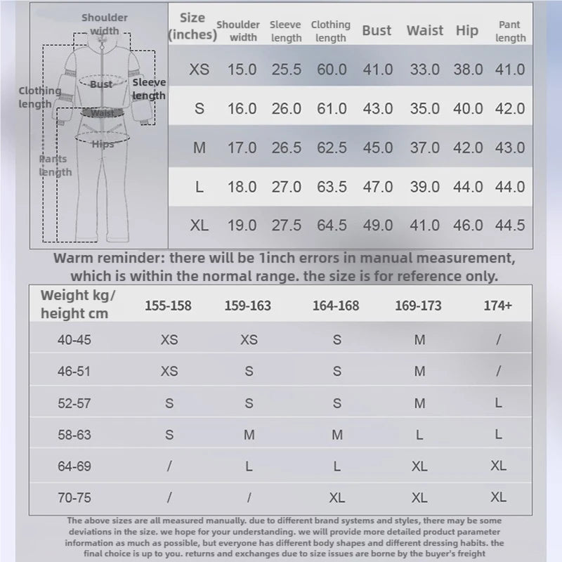 Winter New Female Skiing Jumpsuit Snowfield Waterproof Adult Ski Clothes Warm Thick Snow Tracksuit Women Slim Outdoor Sport Suit