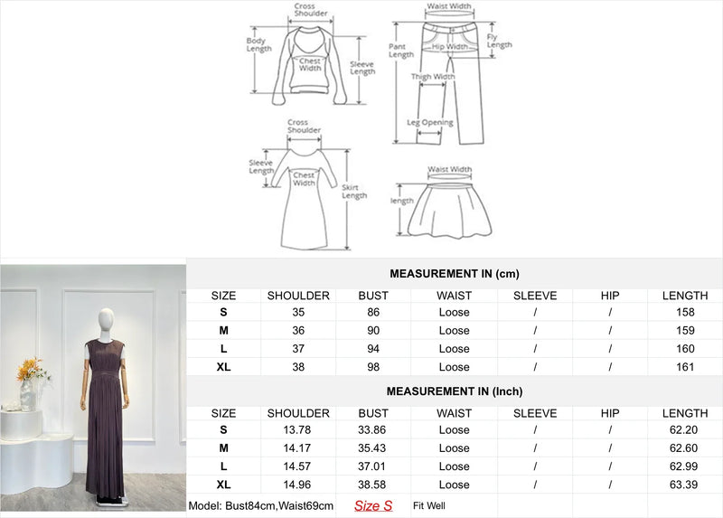 2025 New Brown Coffee Sleeveless Pleat Slit Hem Maxi Dress for Women Elegant