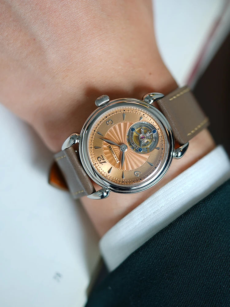 FARASUTE Tourbillon Sports Watch Men Luxury Watch Peacock Tourbillon Movement Sapphire Stainless Steel Waterproof Watch Relogio