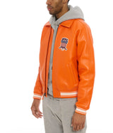 Europe US plus size Men Hip Hop Sheep skin Varsity Jacket Embroidered Diamond Classic Casual Sport genuine leather Coat clothing