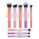 7Pcs/Set Soft Makeup Brush Kit Synthetic Hair Easy To Clean Blush Brush Concealer Brush Eye Shadow Brush Cosmetic Makeup Tools