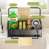 Kitchen Storage Rack Rag Drain Household Sink Sponge Shelf Faucet Dishwasher Sink Multi-function Storage Tool