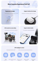 EarFun Air Pro 4 Wireless Earphone Active Noise Reduction HI-FI Bluetooth5.4 Earphones E-sports IPX5 Waterproof PC Gamer Headset