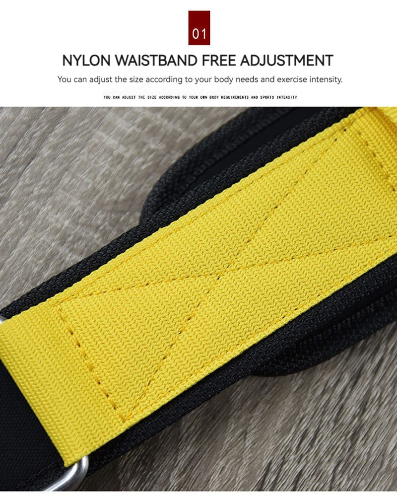 GOBYGO Weight Lifting Belts Gym Back Supports Gym Weights Cross Training Squatting And Pulling Exercise Waist Support Men Women