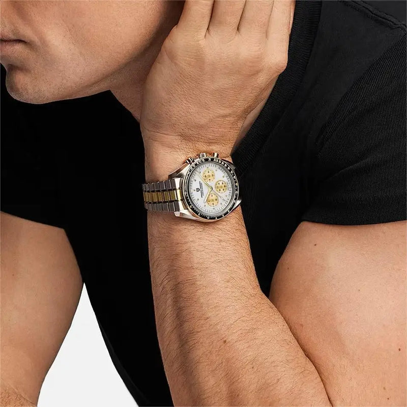 2025 New PAGANI DESIGN Brand  Moon  men Watches Auto Date Chronograph Wristwatch AR Sapphire mirror Waterproof  Watches