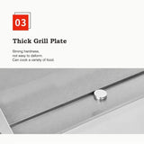 Hotel Restaurant Multifunctional Kitchen Equipment - Stainless Steel Mini Desktop Electric Griddle, Non-Stick & Fast Heating