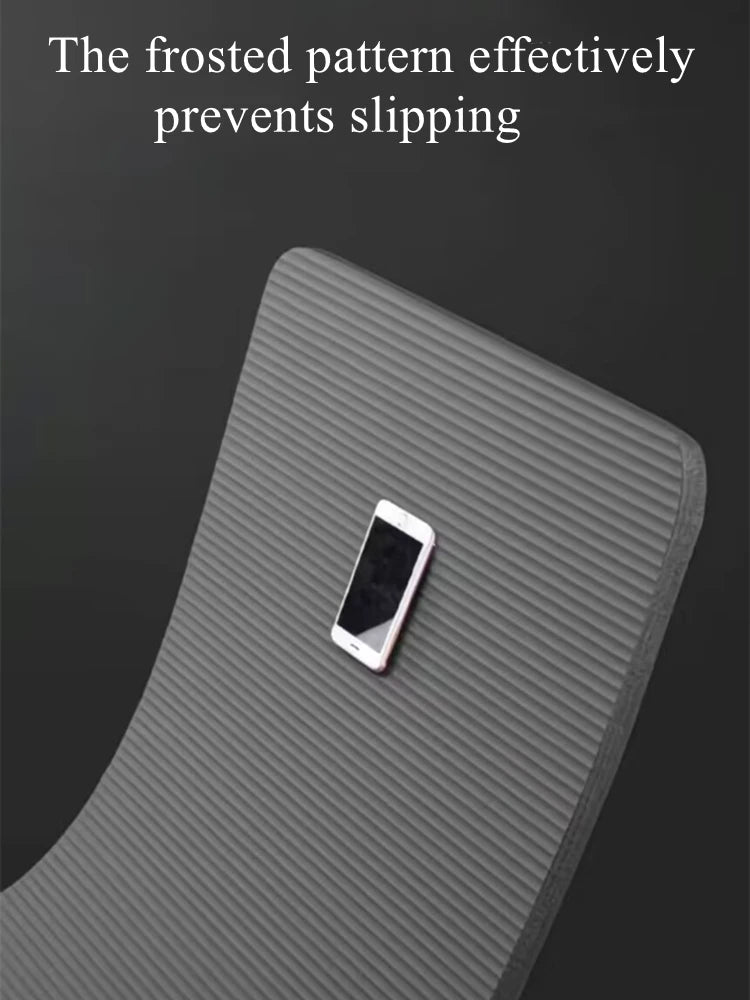 Gym Mat Yoga Pilates and Fitness Mat - Thick Gym Mat Exercise and Sports185cm×90cm×1cm Sound Insulation and Vibration Damping