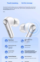 EarFun Air Pro 4 Wireless Earphone Active Noise Reduction HI-FI Bluetooth5.4 Earphones E-sports IPX5 Waterproof PC Gamer Headset