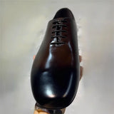 Fashionable Men Real Leather Dress Shoe Flat Heel Man Casual Derby Shoes