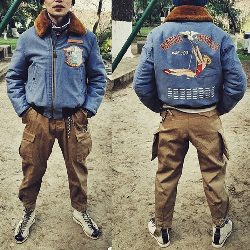 TOYS Early (1942) B-15 Monroe Limited Edition True Fleece Collar Cotton Jacket