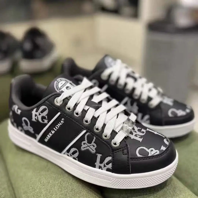 Korean Golf Shoes Men's & Women's Patterned Print Slip-Resistant Breathable Sneakers