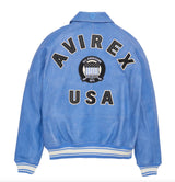 Europe US plus size Men Hip Hop Sheep skin Varsity Jacket Embroidered Diamond Classic Casual Sport genuine leather Coat clothing