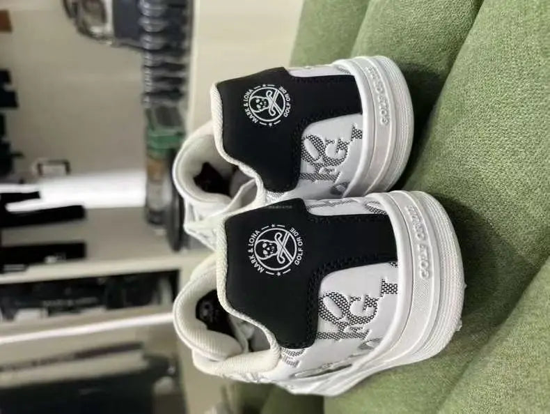 Korean Golf Shoes Men's & Women's Patterned Print Slip-Resistant Breathable Sneakers