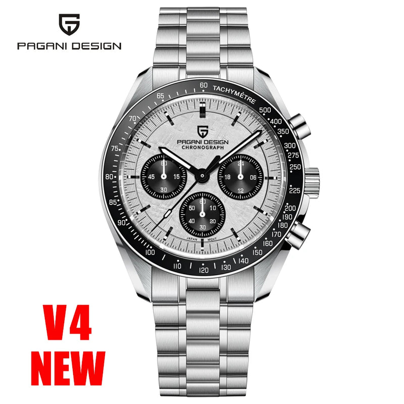 2025 New PAGANI DESIGN Brand  Moon  men Watches Auto Date Chronograph Wristwatch AR Sapphire mirror Waterproof  Watches