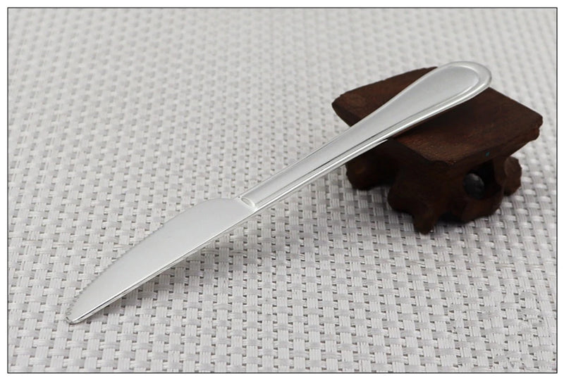 Western tableware set sterling silver 99.9% coffee spoon sugar tea dessert kitchen steak spoon knife and fork coffee tea spoon