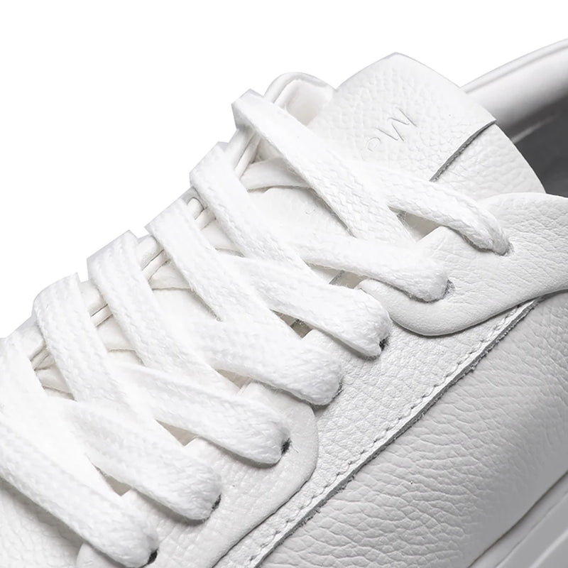 MOOQDAAX 2025 Spring Autumn England Style Fashion Genuine Leather Cowhide Casual Vulcanized Pure White Shoes Sneakers Woman