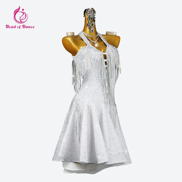 Clothes For Prom Latin Dance Dress Practice Cabaret Womens Costume Sexy Outfits Girls Sports Elegant Party Skirt 2025 Stage Wear