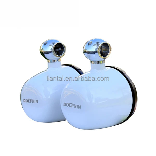 Pair of Dolphin 5.25in Aluminum Anodized Pod Marine Waterproof Speaker Pods