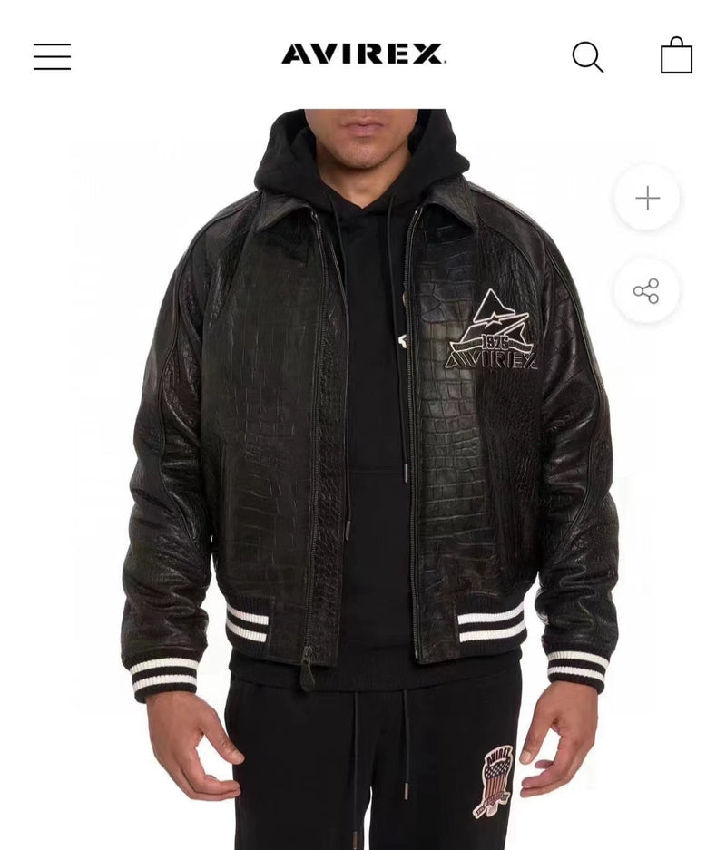 Europe US plus size Men Hip Hop Sheep skin Varsity Jacket Embroidered Diamond Classic Casual Sport genuine leather Coat clothing