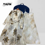 High Street Comfortable Refined Trendy Niche Beautiful Simple Retro Fashion Cashmere Dress  Elegant and Trendy for Casual AF1939