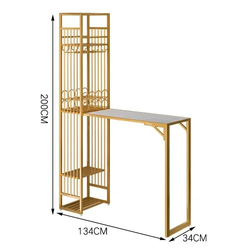 Iron Kitchen Bar Cabinet Industrial Living Room Modern Narrow Ideas Vertical Art Wine Rack Nordic Vitrine European Furniture