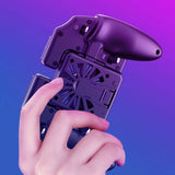 Mobile Shooting Gaming Game Controller Gamepads Gaming w/ Cooling Fan Entertainment Accessories for PUBG Joystick